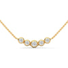 Linear Radiance Lab Grown Diamond Gold Pendant Chain