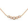 Linear Radiance Lab Grown Diamond Gold Pendant Chain