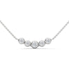 Linear Radiance Lab Grown Diamond Gold Pendant Chain