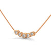 Linear Radiance Lab Grown Diamond Gold Pendant Chain
