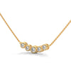 Linear Radiance Lab Grown Diamond Gold Pendant Chain