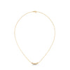 Linear Radiance Lab Grown Diamond Gold Pendant Chain