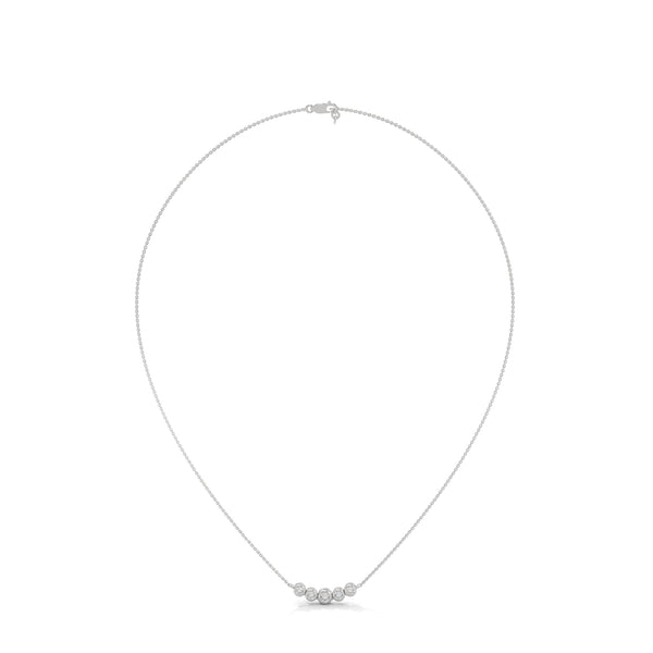 Linear Radiance Lab Grown Diamond Gold Pendant Chain