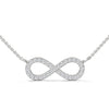 Infinite Sparkle Lab Grown Diamond Gold Infinity Pendant Chain