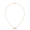 Infinite Sparkle Lab Grown Diamond Gold Infinity Pendant Chain