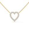 Heart of Brilliance Lab Grown Diamond Gold Pendant Chain