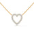 Heart of Brilliance Lab Grown Diamond Gold Pendant Chain