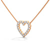 Heart of Brilliance Lab Grown Diamond Gold Pendant Chain