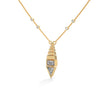 Modern Majesty: Lab Grown Diamond Geometric Gold Pendant Chain
