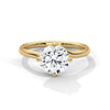 Classic Brilliance Round Cut Lab Grown Diamond Solitaire Gold Ring