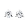 Classic Round Brilliant Lab Grown Diamond Gold Stud Earrings
