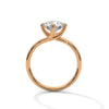 Classic Brilliance Round Cut Lab Grown Diamond Solitaire Gold Ring
