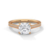Cushion Cut Lab Grown Diamond Gold Ring