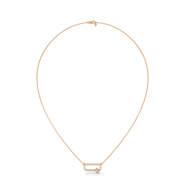 Bound by Brilliance Lab Grown Diamond Gold Pendant Chain