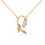 marquise cut Lab Grown Diamond Leaf Gold Pendant Chain