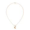 marquise cut Lab Grown Diamond Leaf Gold Pendant Chain