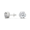 Classic Six-Prong Brilliance Lab Grown Diamond Gold Stud Earrings