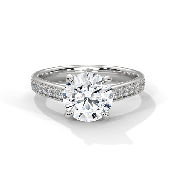 Classic Solitaire Lab Grown Diamond Gold Ring