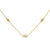 Lab Grown Diamond Station Gold Pendant Chain