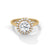 Classic Halo with Brilliant Round Center Lab Grown Diamond Gold Ring
