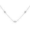 Lab Grown Diamond Station Gold Pendant Chain