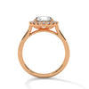 Classic Halo with Brilliant Round Center Lab Grown Diamond Gold Ring