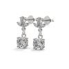 Petal Drop Elegance Lab Grown Diamond Gold Dangle Earrings