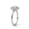 Classic Halo with Brilliant Round Center Lab Grown Diamond Gold Ring
