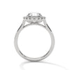 Classic Halo with Brilliant Round Center Lab Grown Diamond Gold Ring