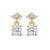 Blooming Brilliance Lab Grown Diamond Gold Drop Earrings