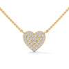 Eternal Love Lab Grown Diamond Heart Gold Pendant Chain