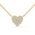 Eternal Love Lab Grown Diamond Heart Gold Pendant Chain
