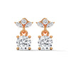 Blooming Brilliance Lab Grown Diamond Gold Drop Earrings