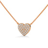 Eternal Love Lab Grown Diamond Heart Gold Pendant Chain