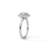 Oval Cut Halo Set Lab Grown Diamond Gold Ring
