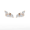 Vine Grace Marquise Lab Grown Diamond Gold Earrings