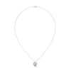 Oval Radiance Lab Grown Diamond Gold Pendant Chain