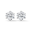 Crown Radiance: Lab Grown Diamond Halo Gold Stud Earrings