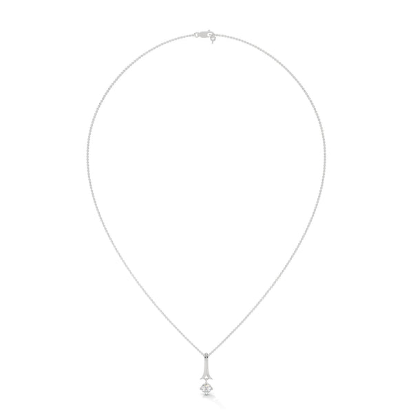 An elegant tribute to timeless style, the Golden Grace Solitaire Pendant highlights a brilliant diamond beneath a flowing gold ribbon-inspired bail.