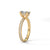 Modern Oval Cut Pave Lab Grown Diamond Gold Ring