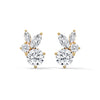 Eternal Petal Marquise & Round Lab Grown Diamond Gold Earrings