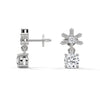 Celestial Radiance Lab Grown Diamond Gold Drop Earrings
