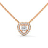 Heart of Brilliance Lab Grown Diamond Gold Pendant Chain