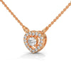 Heart of Brilliance Lab Grown Diamond Gold Pendant Chain
