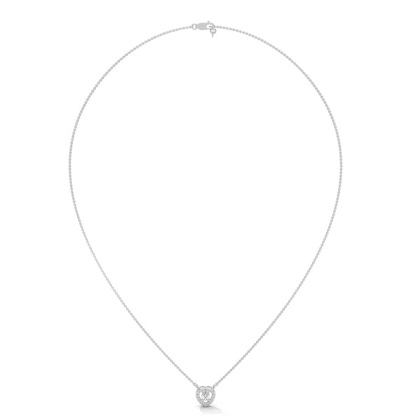 Heart of Brilliance Lab Grown Diamond Gold Pendant Chain