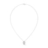 Lab Grown Diamond Teardrop Gold Pendant Chain