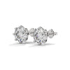 Classic Brilliance Six-Prong Lab Grown Diamond Gold Stud Earrings