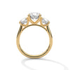 Three-Stone Lab Grown Diamond Gold Ring