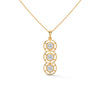 Trinity Glow Lab Grown Diamond Three-Stone Gold Pendant
