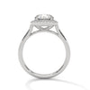 Round Halo Lab Grown Diamond Gold Ring